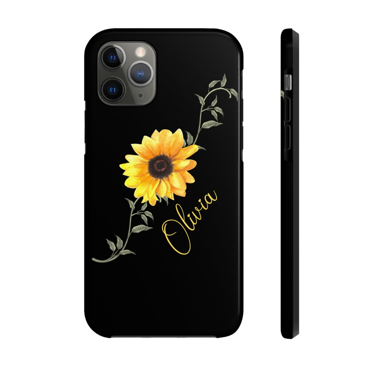 Sunflower IPhone Case / Personalized Girl's Phone Case
