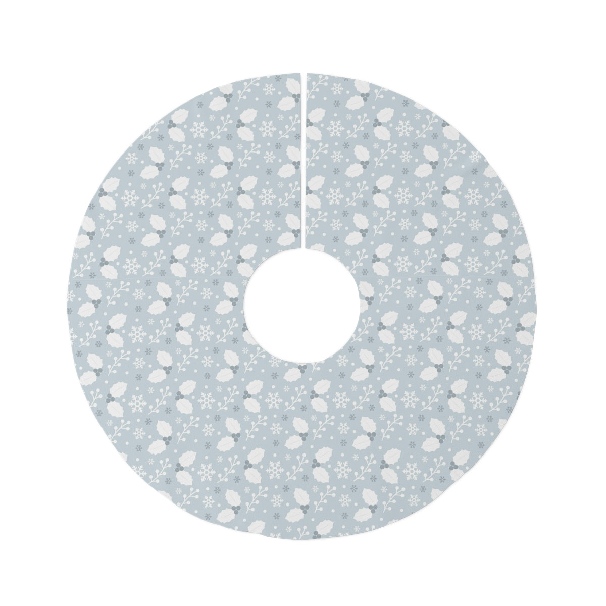 Christmas Tree Skirt / Blue Winter Berry Tree Skirt