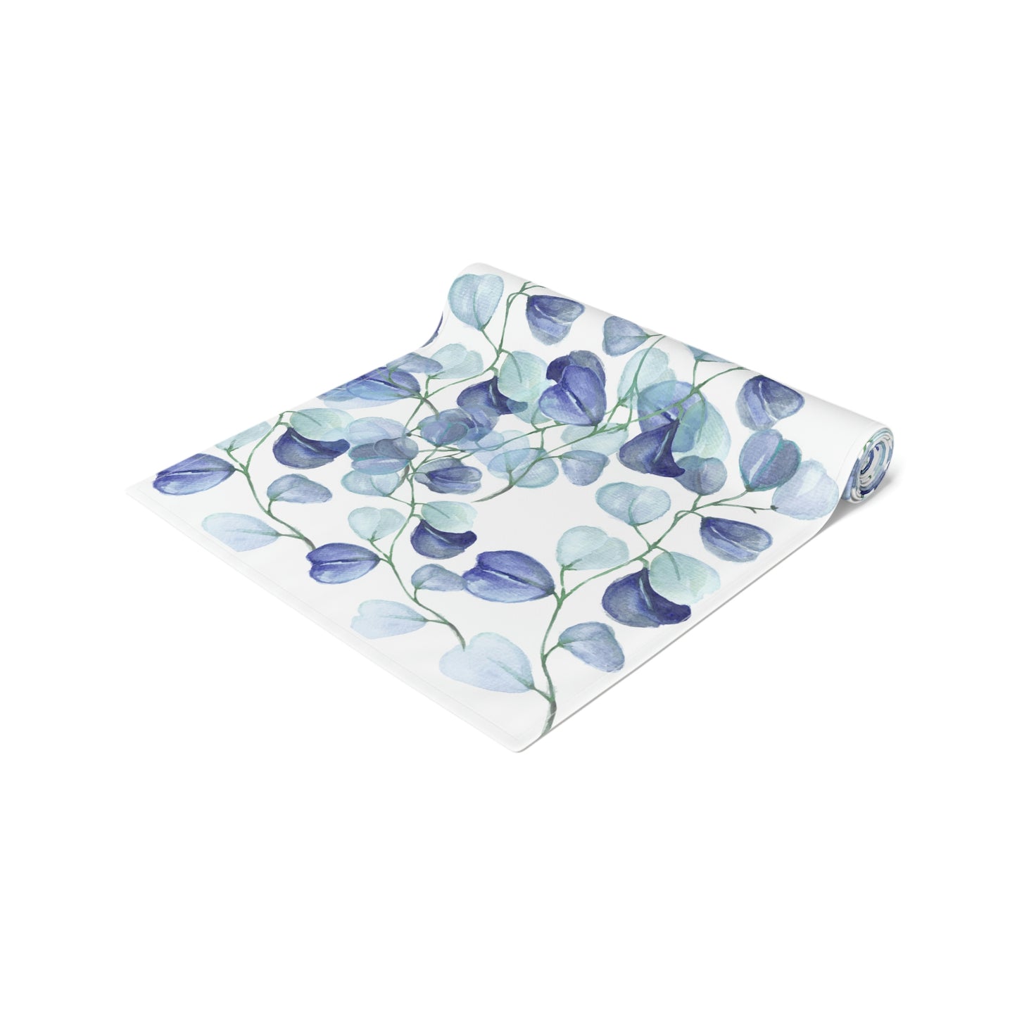 Blue Leaves Table Runner / Blue Table Runner