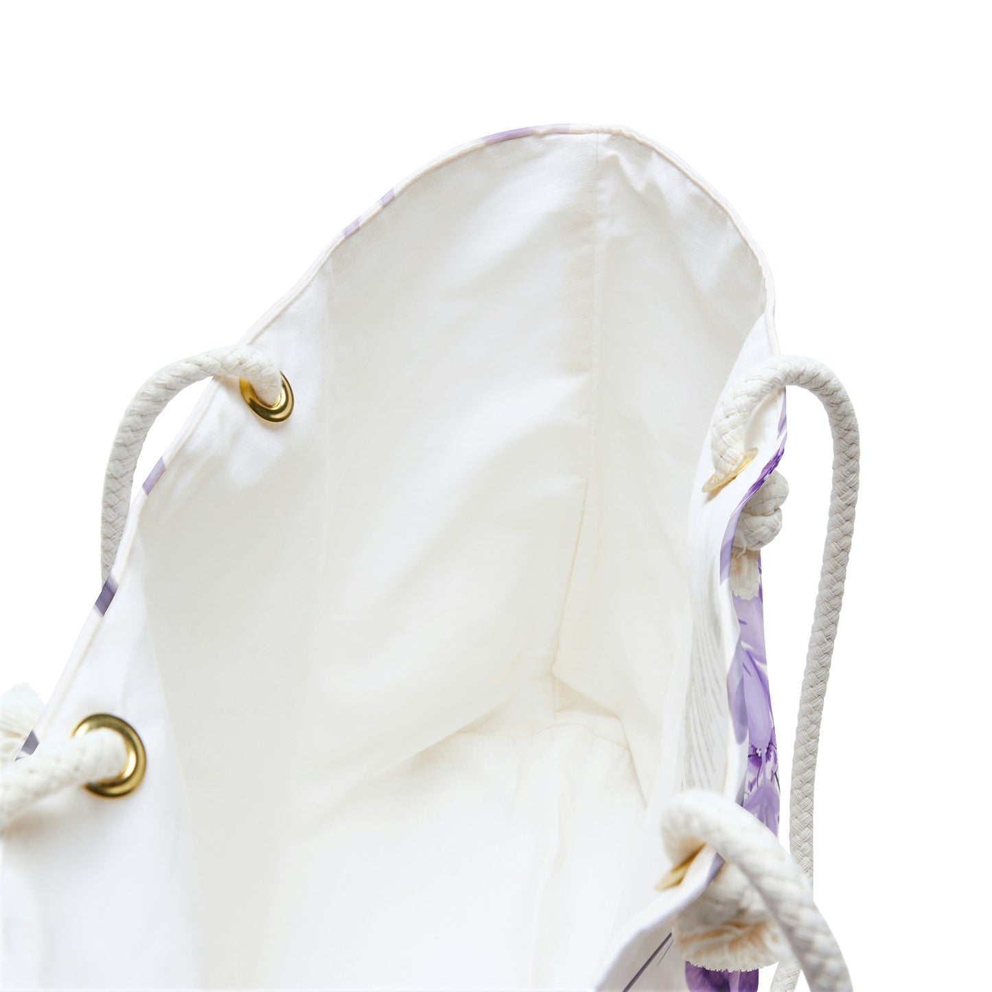 Purple Overnight Bag / Women's Weekender Bag / Floral Travel Bag