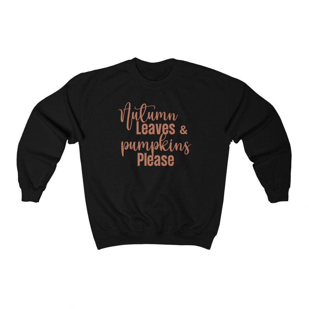 black autumn sweatshirt