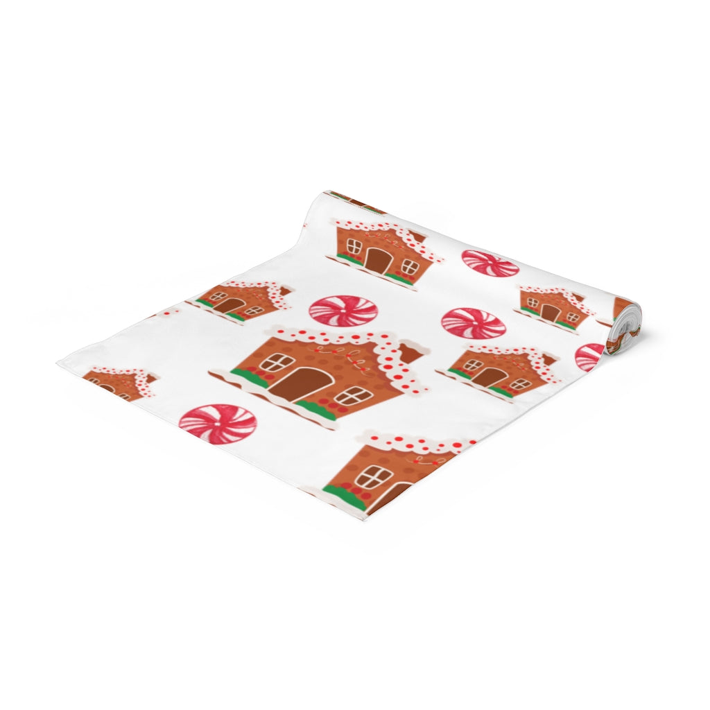 Gingerbread House Table Runner / Christmas Table Runner