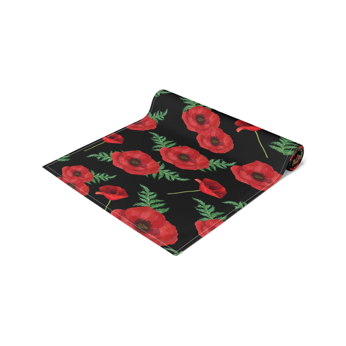 Red Poppy Table Runner