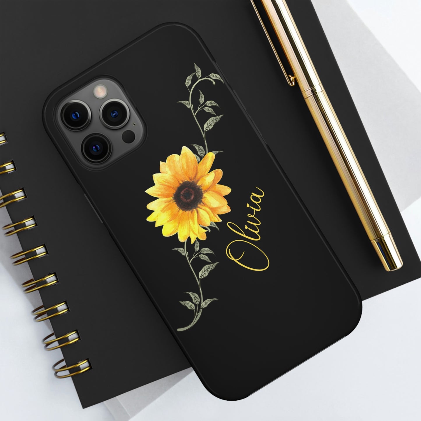 Sunflower IPhone Case / Personalized Girl's Phone Case