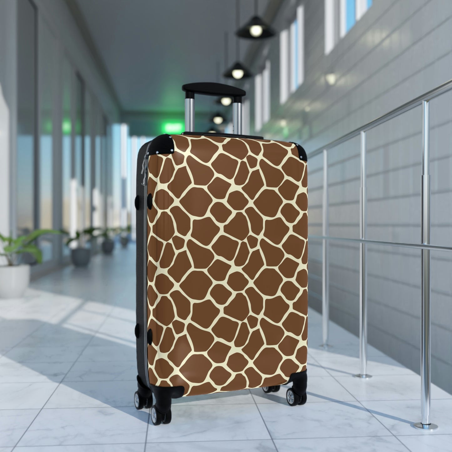 Giraffe Print Suitcase / Animal Print Luggage