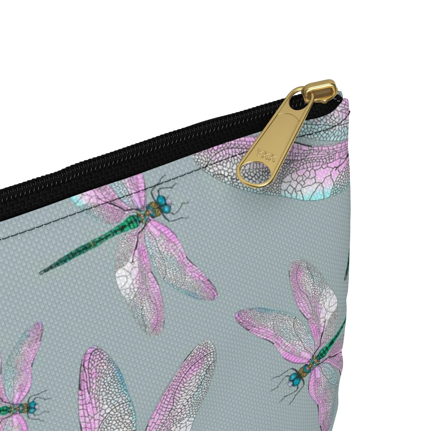 Dragonfly Makeup Bag / Blue Cosmetic Pouch