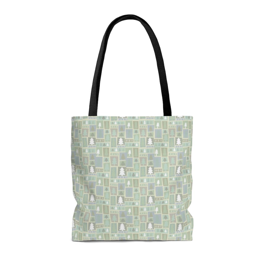 Christmas Tree Tote Bag / Blue Tote Bag