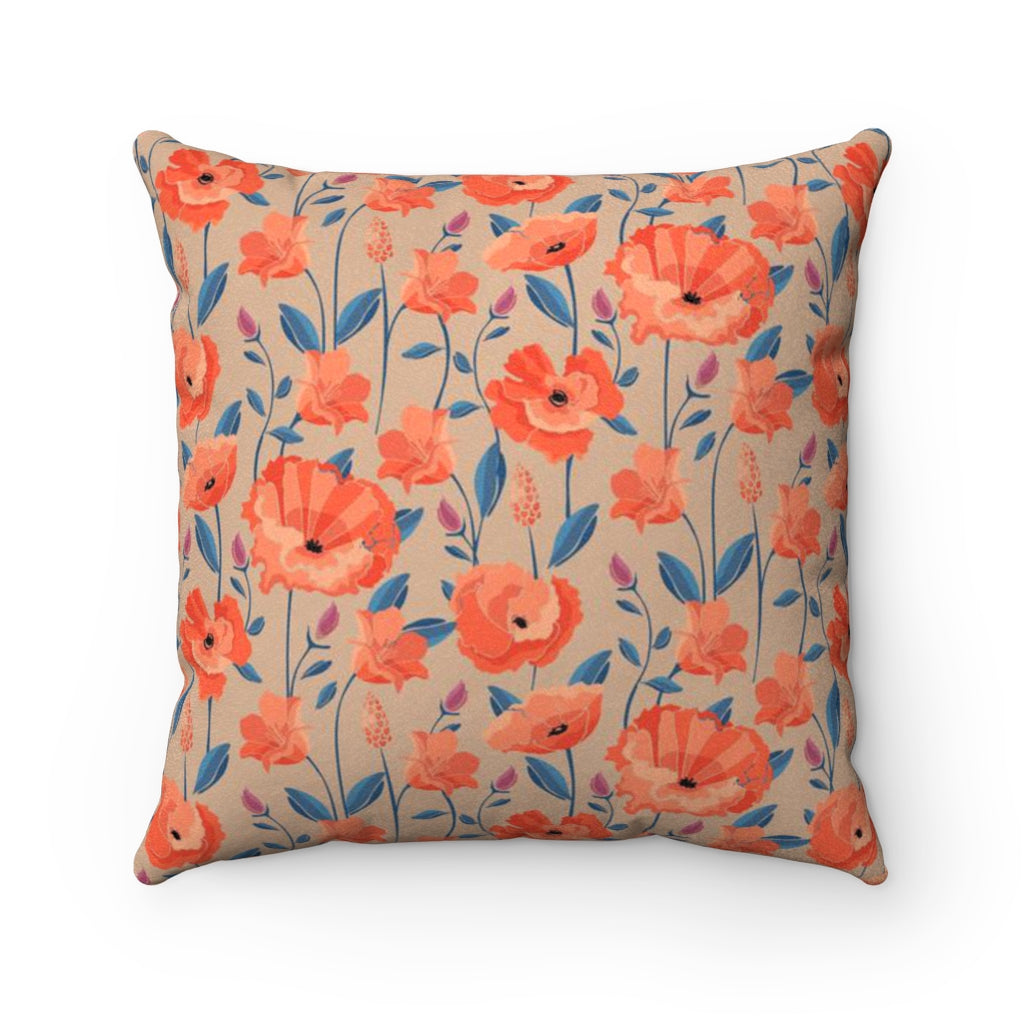 Poppy Pillow / Floral Pillow