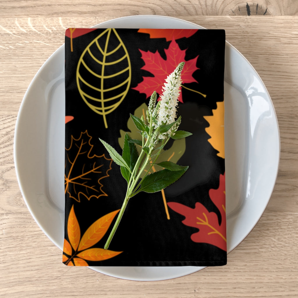 Fall Leaves Printed Napkins / Fall Napkins / Fall Decor