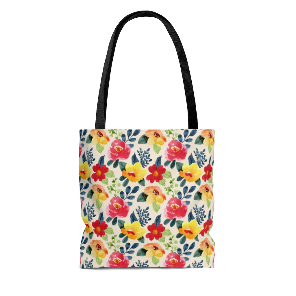 Summer Floral Tote Bag / Flower Bag