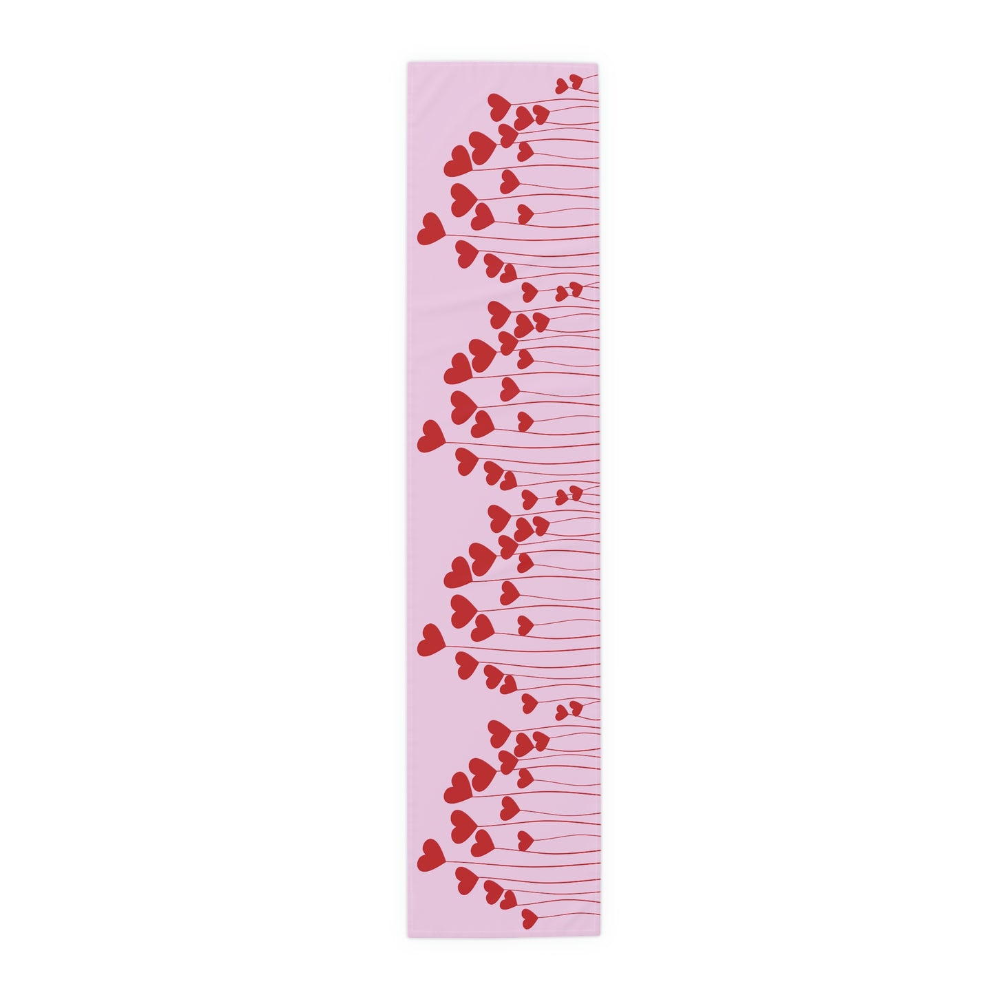 Pink Valentines Day Table Runner / Heart Table Runner / Valentines Day Decor / Pink Table Runner