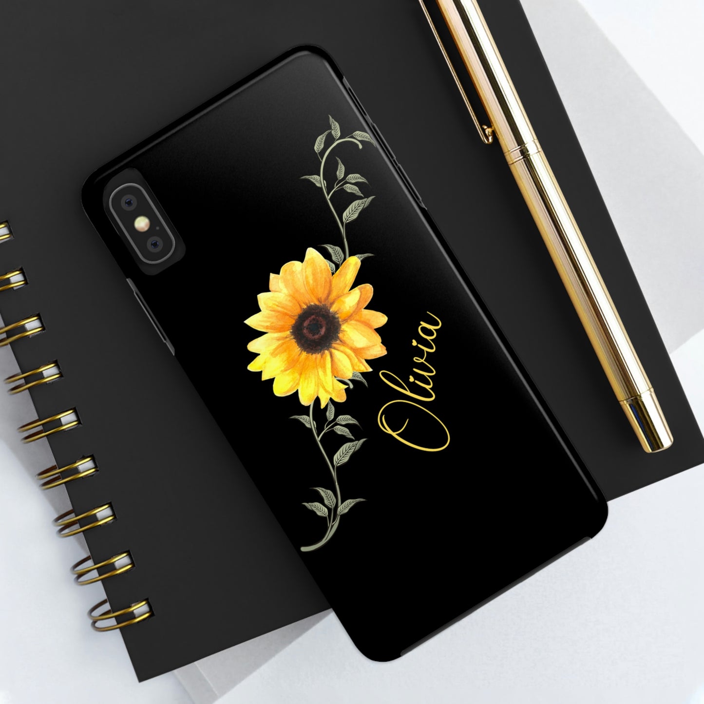 Sunflower IPhone Case / Personalized Girl's Phone Case