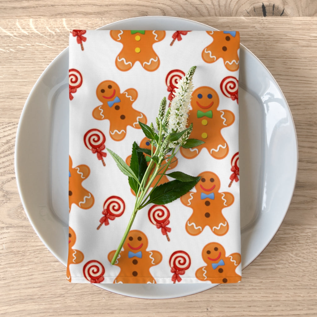 gingerbread man cloth dinner napkins set of 4