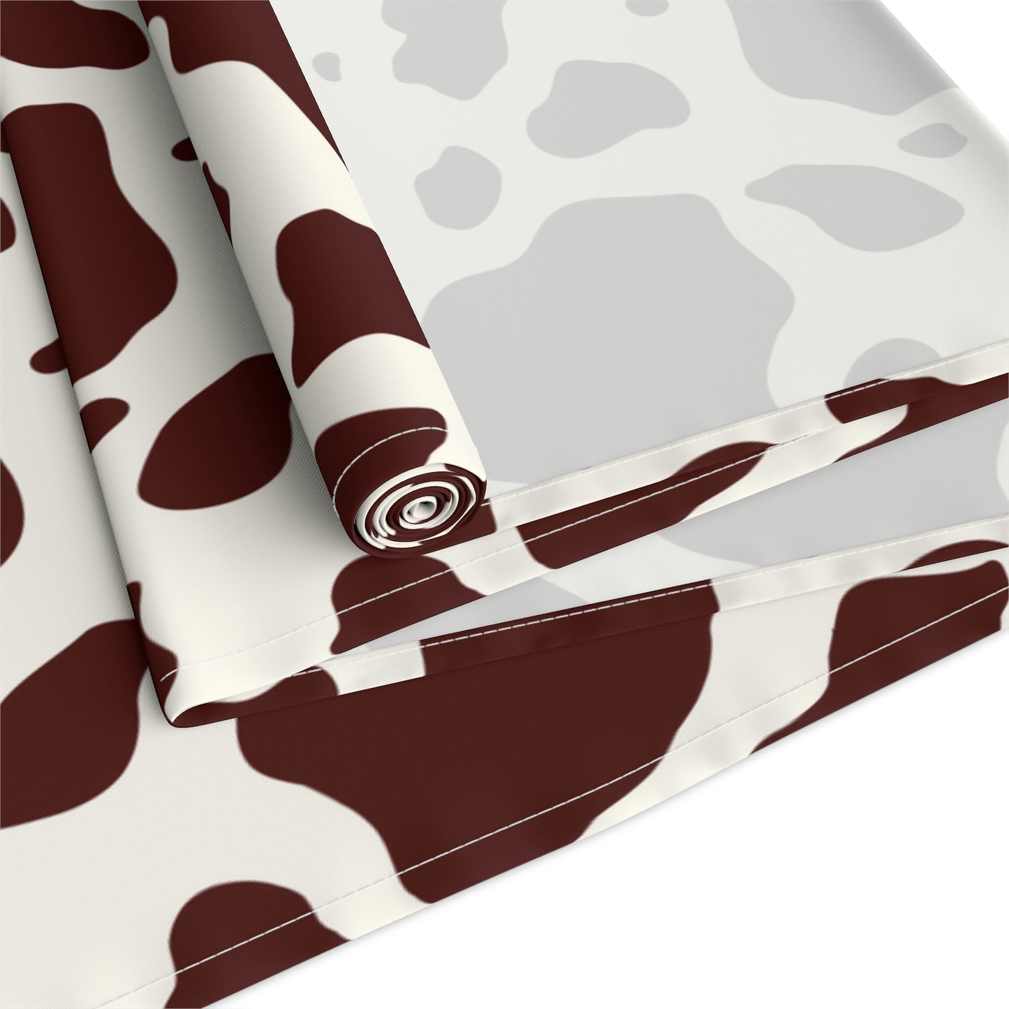 Brown Cow Print Table Runner / Brown Table Runner / Farmhouse Decor