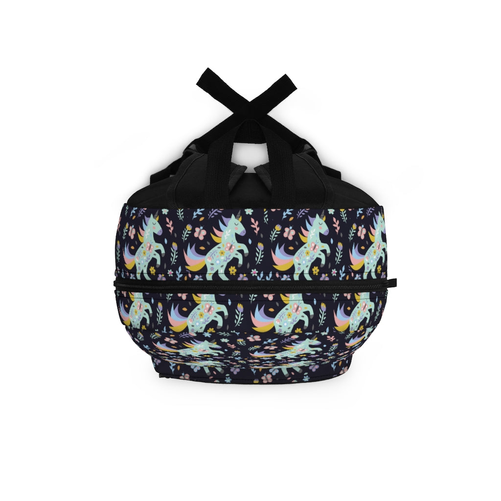Unicorn Bookbag / Girls Blue Unicorn Backpack