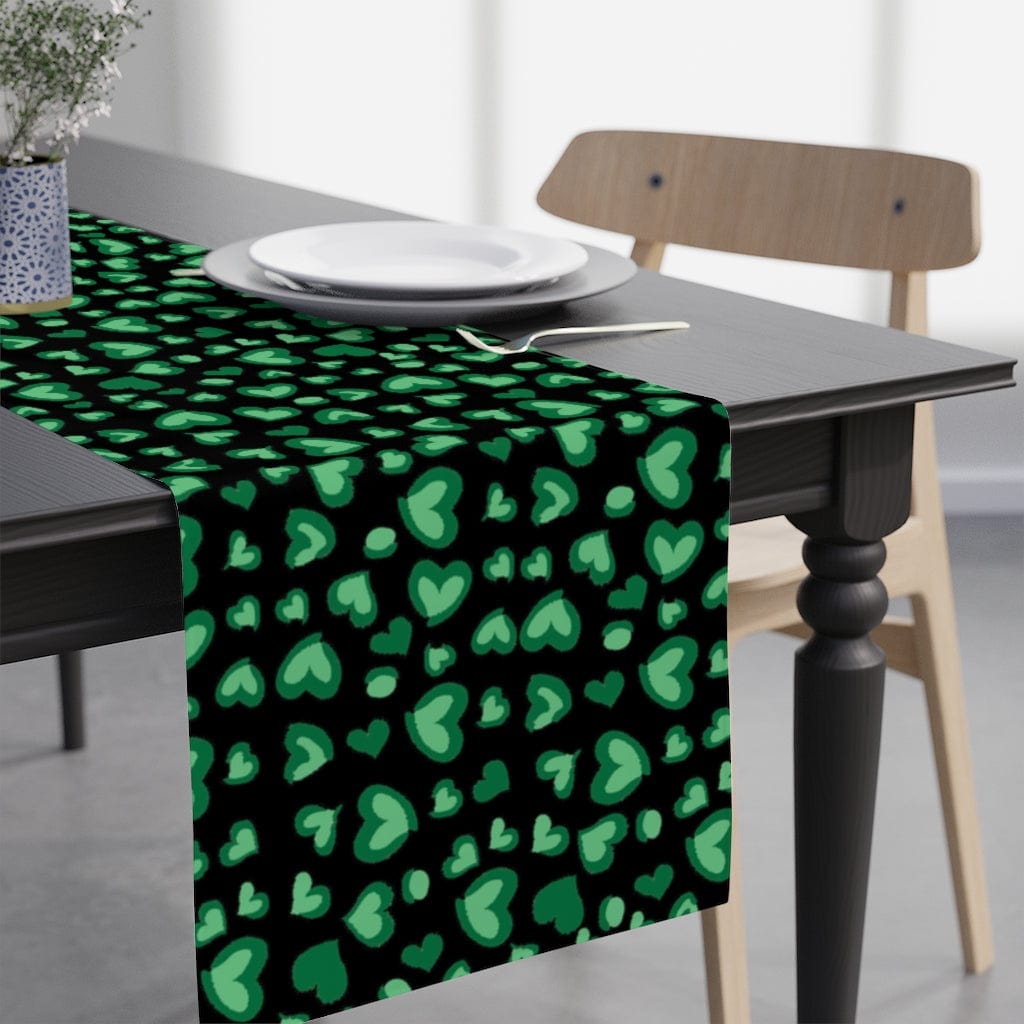 St Patrick's Day Table Runner / Green Heart Table Runner
