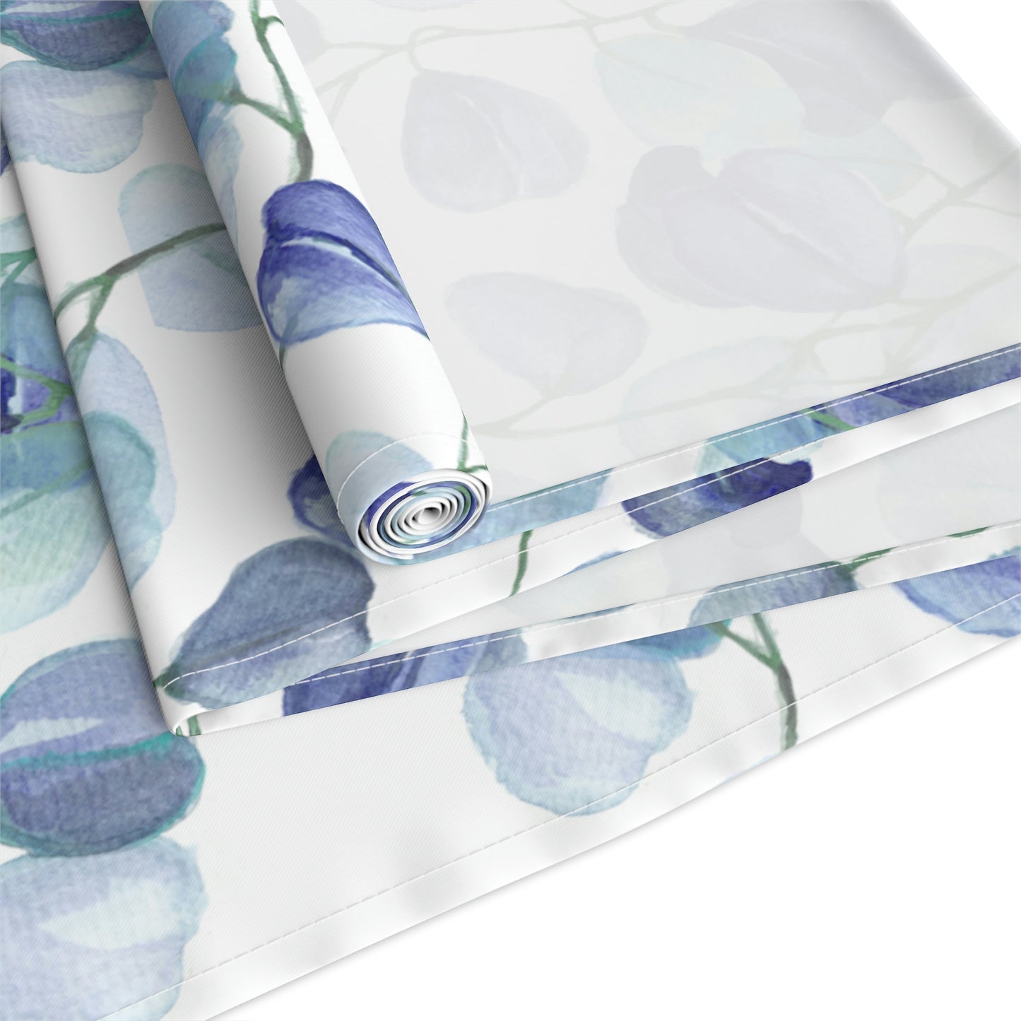 Blue Leaves Table Runner / Blue Table Runner