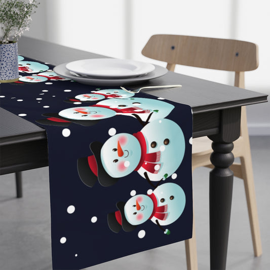 snowman table runner