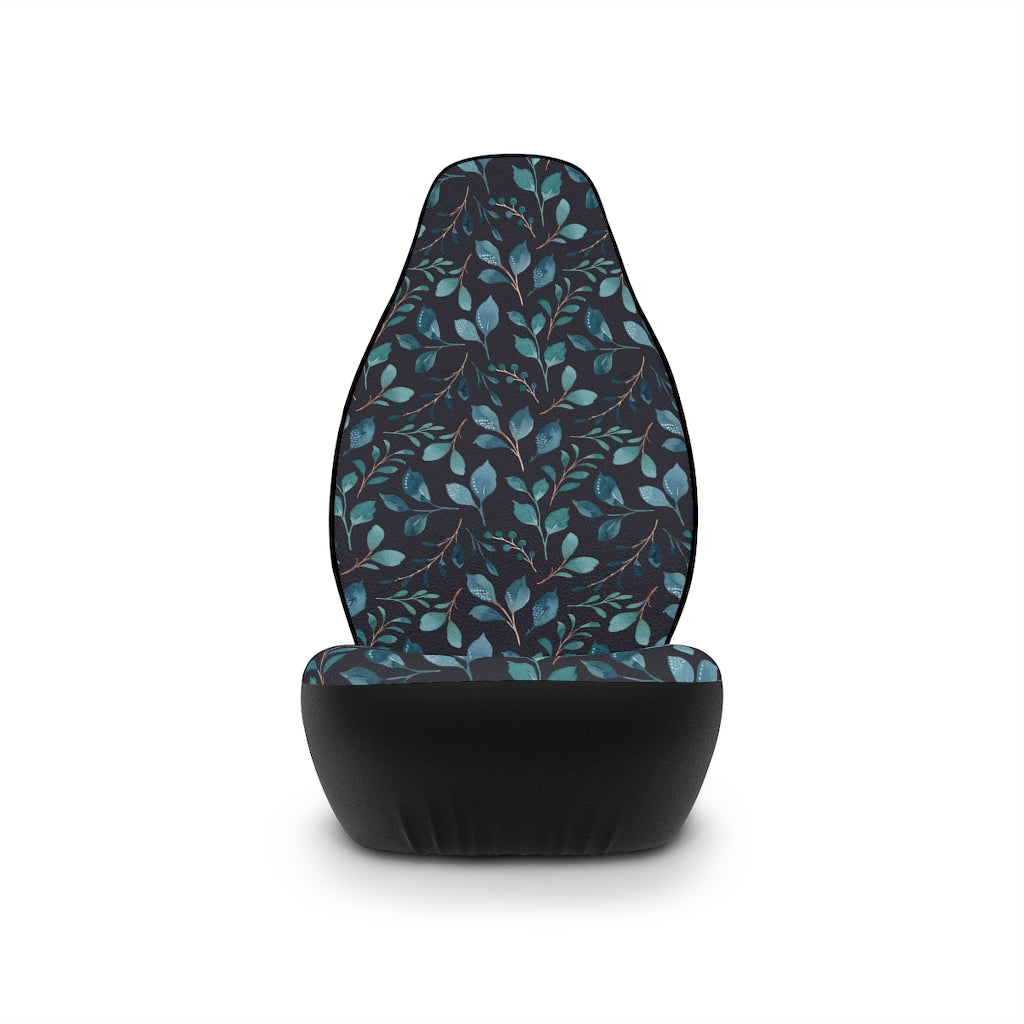Blue Leaf Car Seat Covers