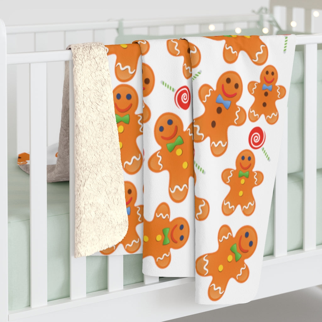 Gingerbread Man Blanket / Christmas Blanket