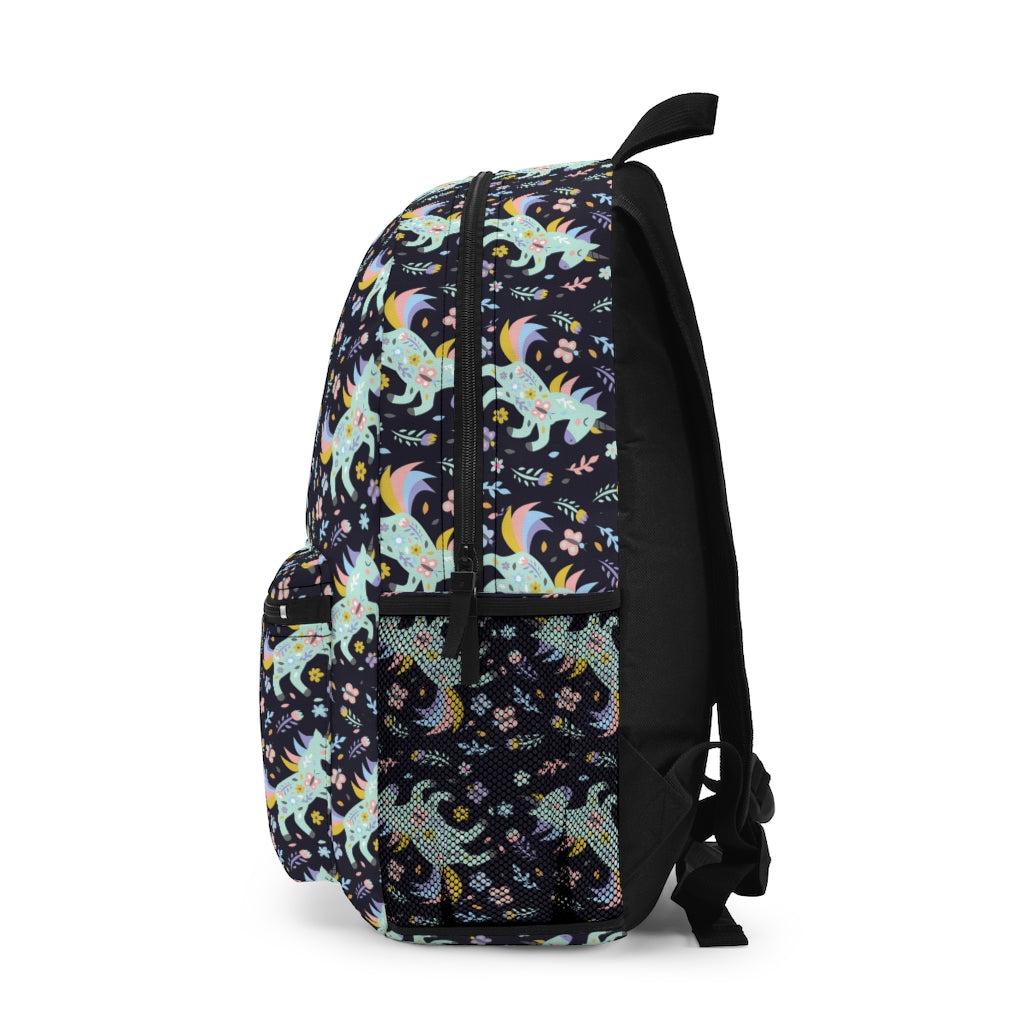 Unicorn Bookbag / Girls Blue Unicorn Backpack