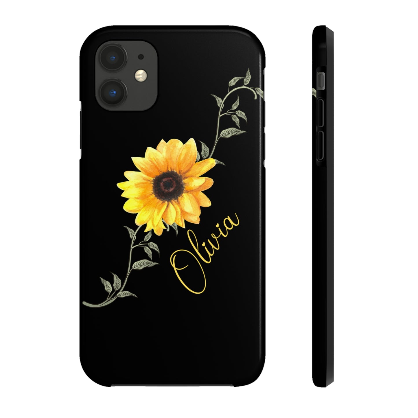 Sunflower IPhone Case / Personalized Girl's Phone Case