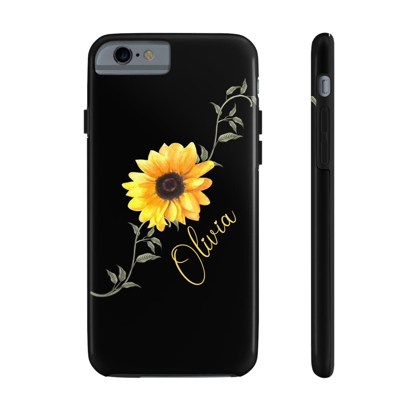 Sunflower IPhone Case / Personalized Girl's Phone Case