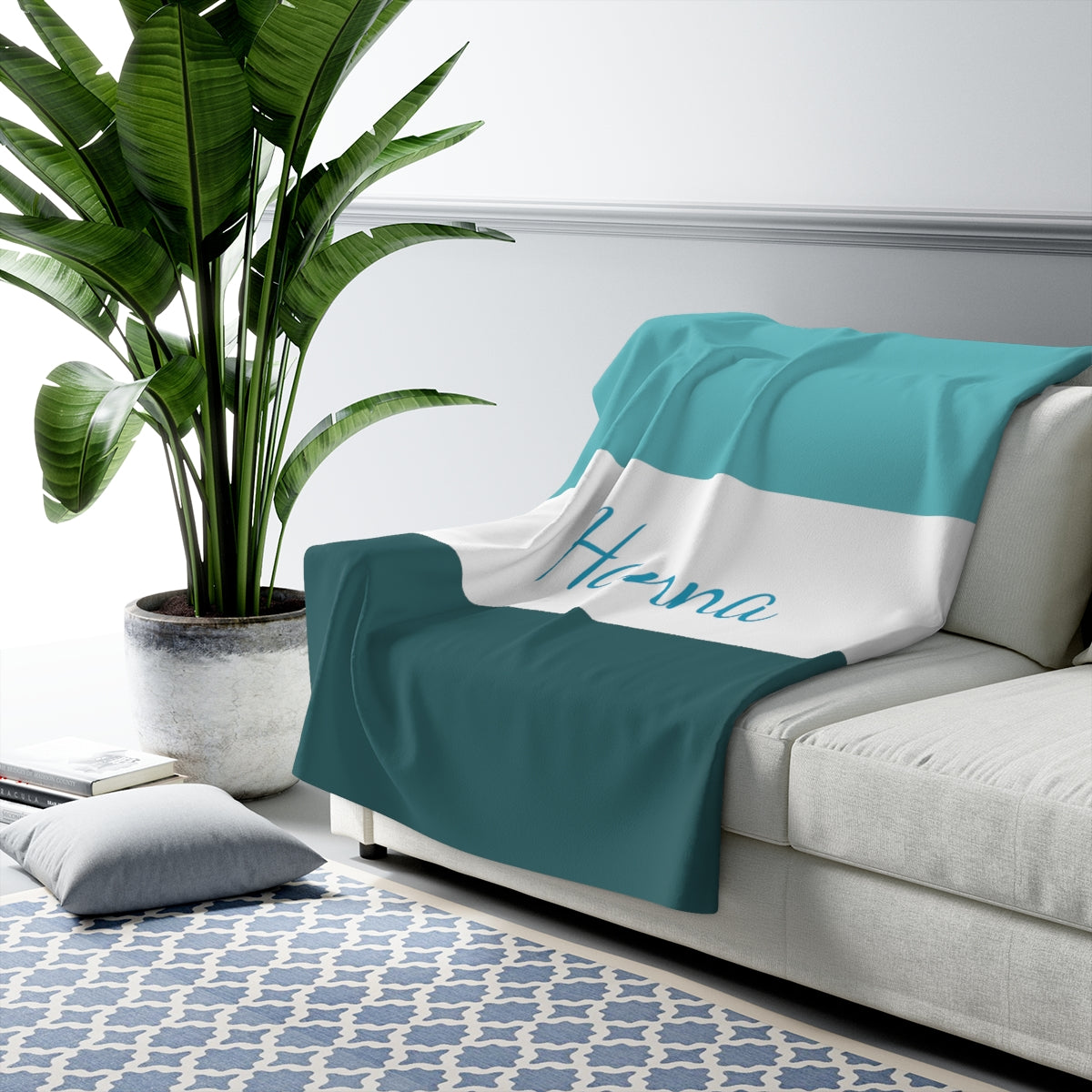 Personalized Name Sherpa Blanket