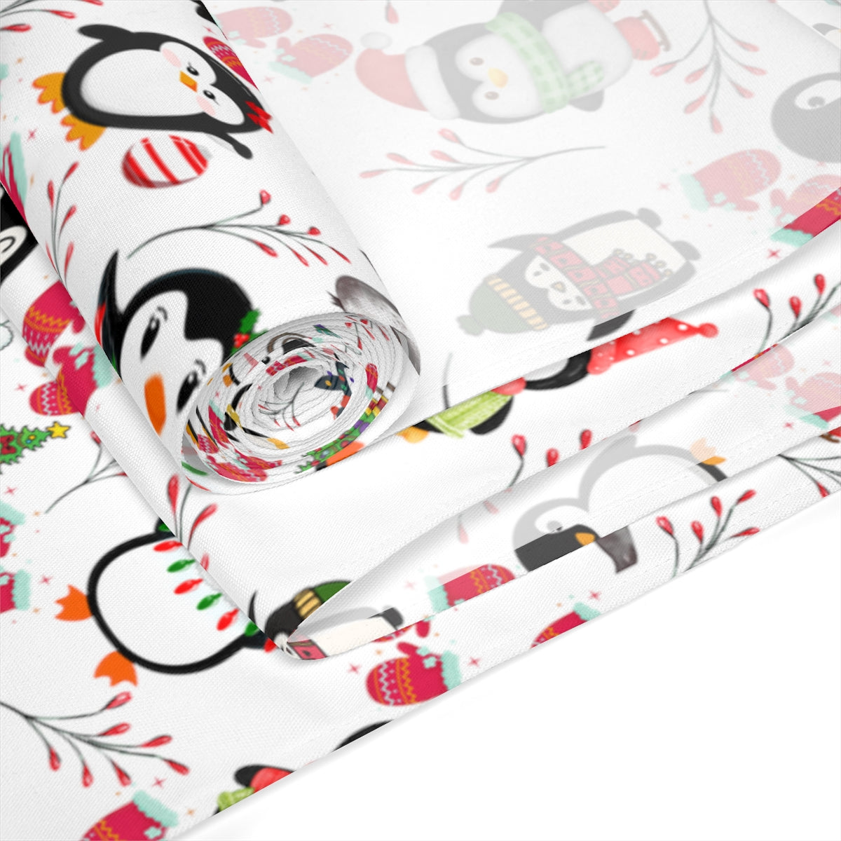 Penguin Table Runner / Christmas Table Runner / Christmas Decor / Penguin Decor