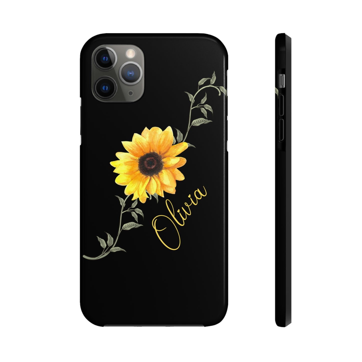 Sunflower IPhone Case / Personalized Girl's Phone Case