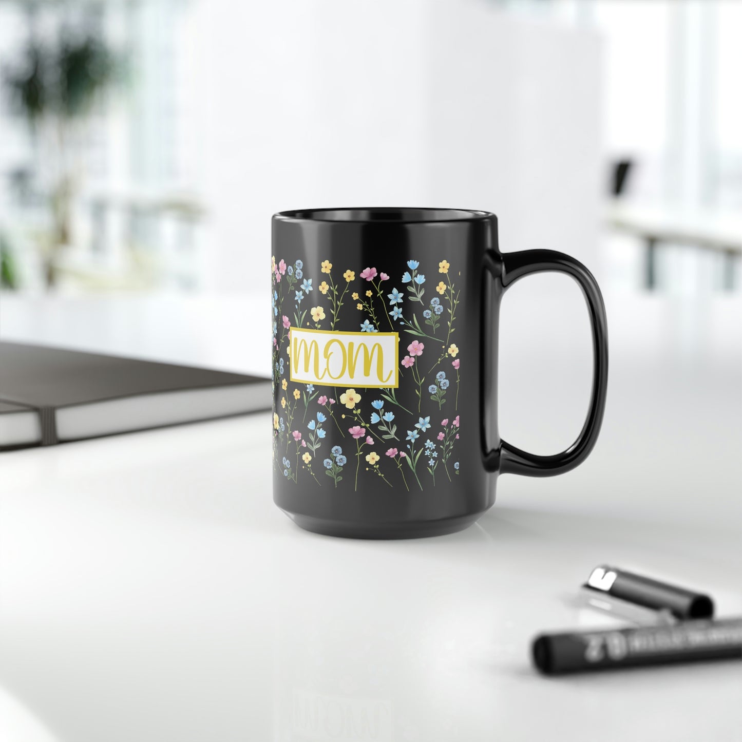 Personalized Mom Floral Coffee Mug