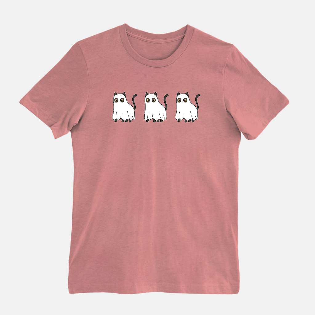 Cat T Shirt / Halloween Ghost Tee