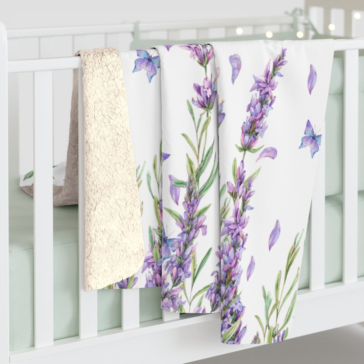 Personalized Blanket / Lavender Blanket / Purple Nursery Blanket