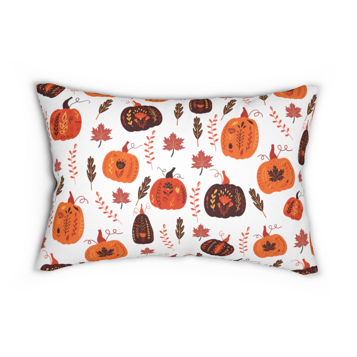 Fall Pillow, Pumpkin Pillow, Lumbar Halloween Pillow