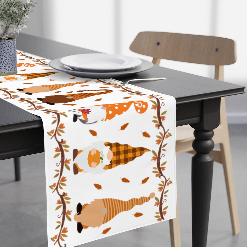 Gnome Table Runner, Fall Leaves Table Runner