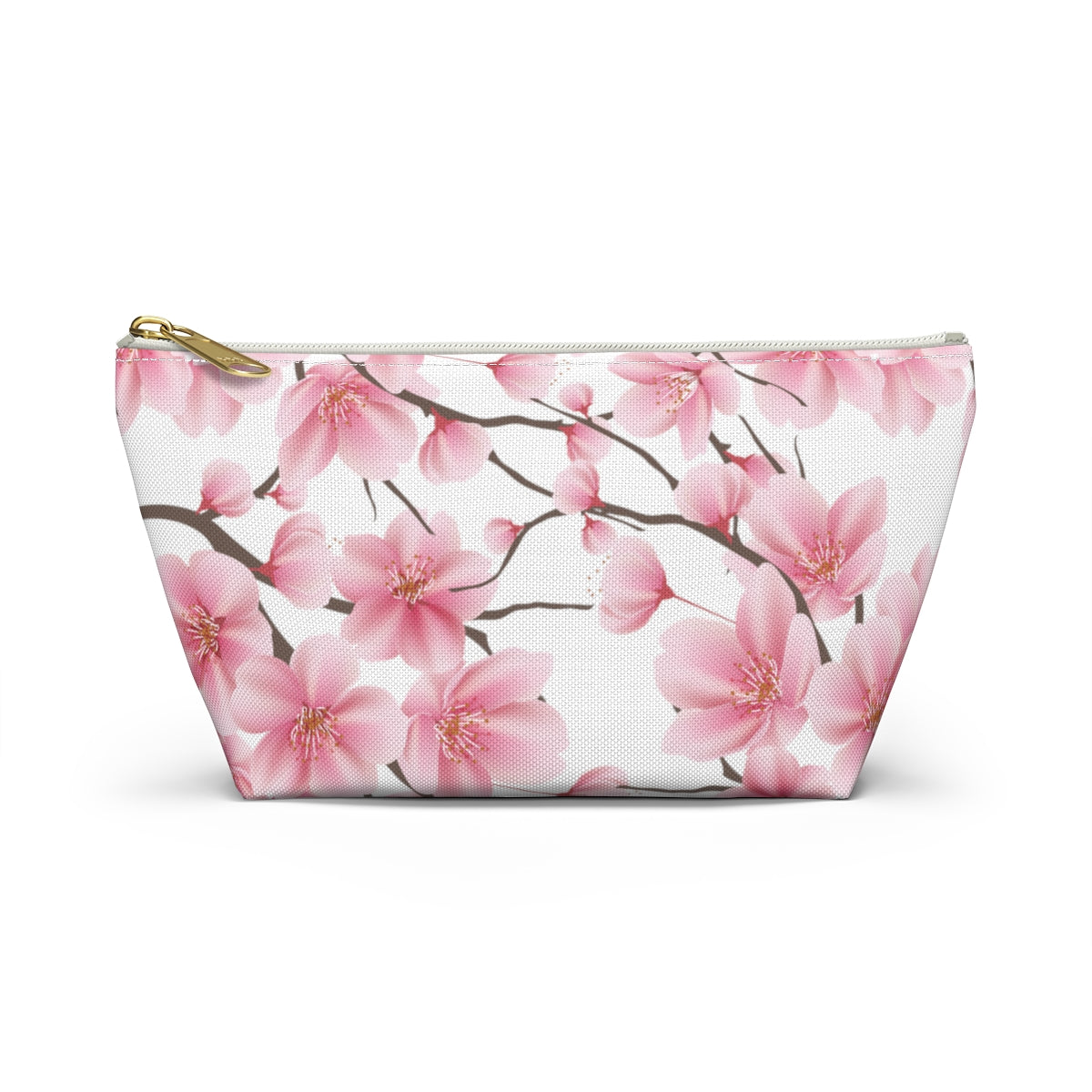 Cherry Blossom Makeup Bag / Pink Cosmetic Bag