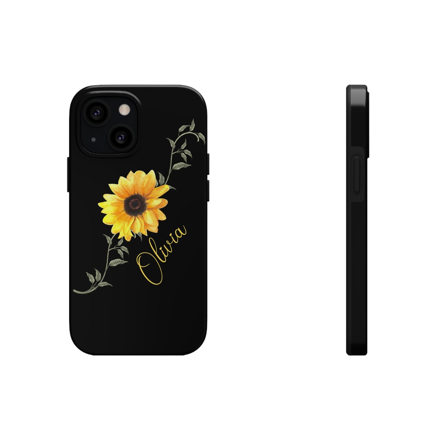 Sunflower IPhone Case / Personalized Girl's Phone Case