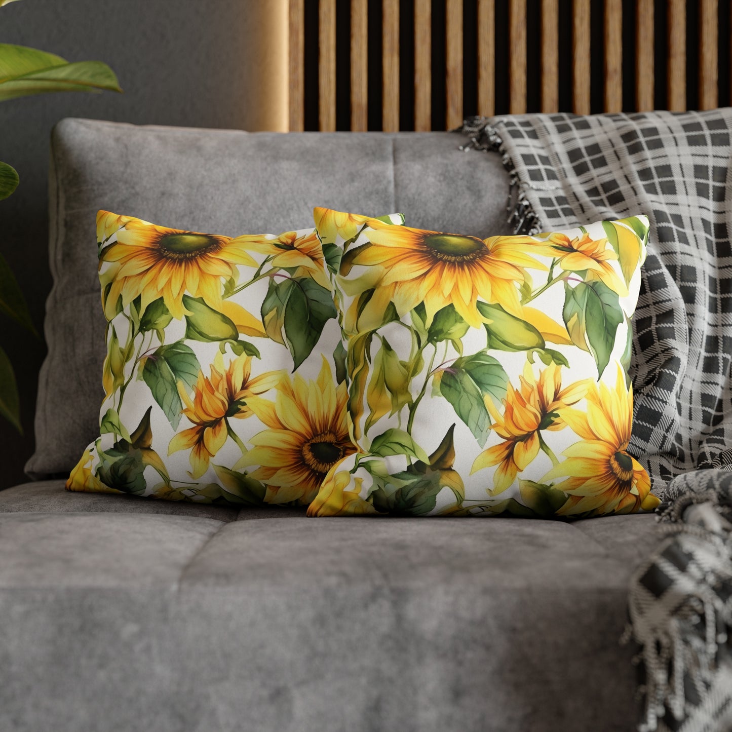 Sunflower Pillowcase / Summer Sunflower Decor