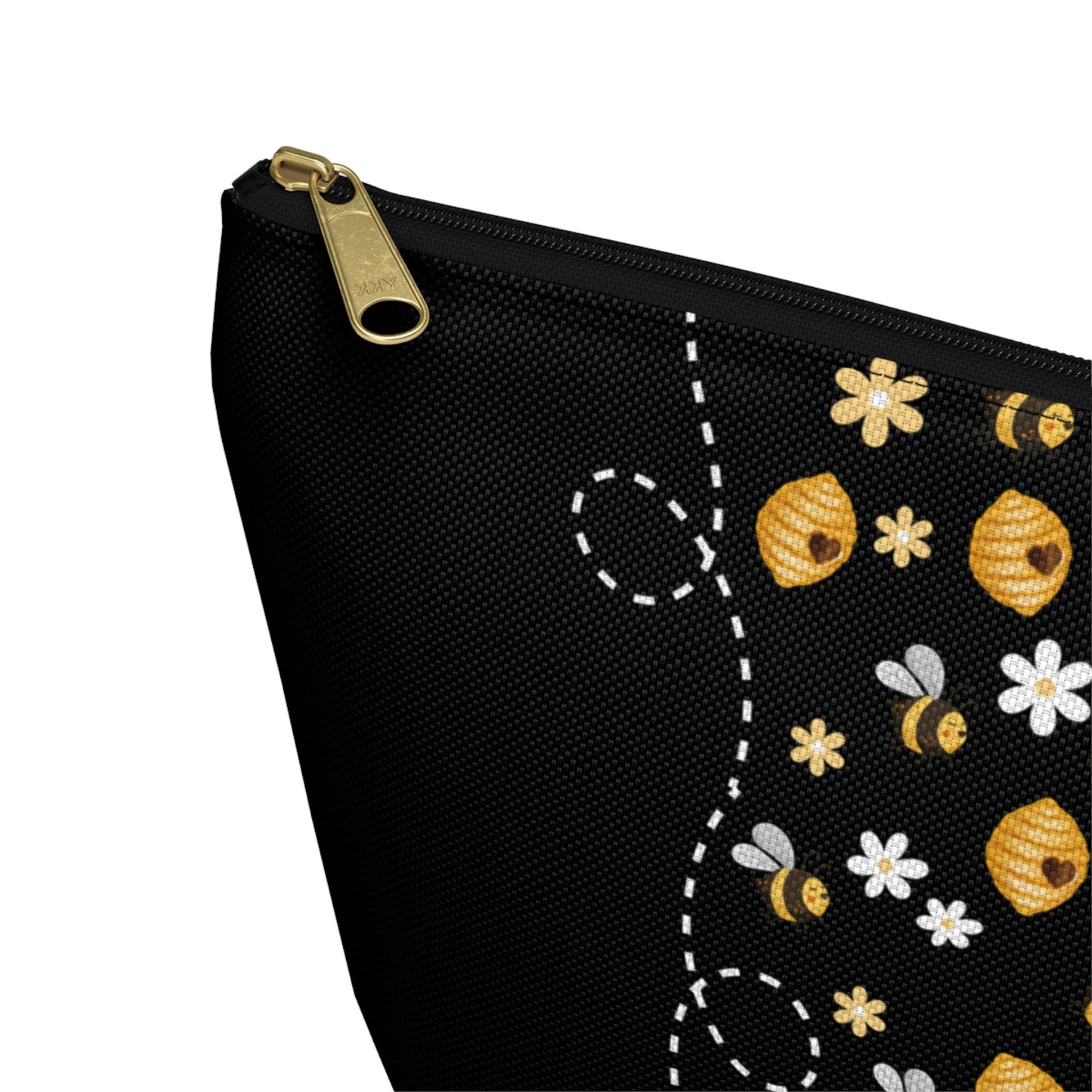 Honey Bee Makeup Bag / Personalized Cosmetic Bag