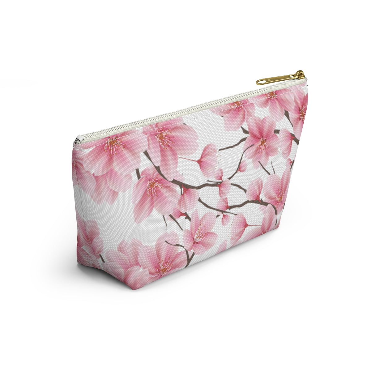 Cherry Blossom Makeup Bag / Pink Cosmetic Bag