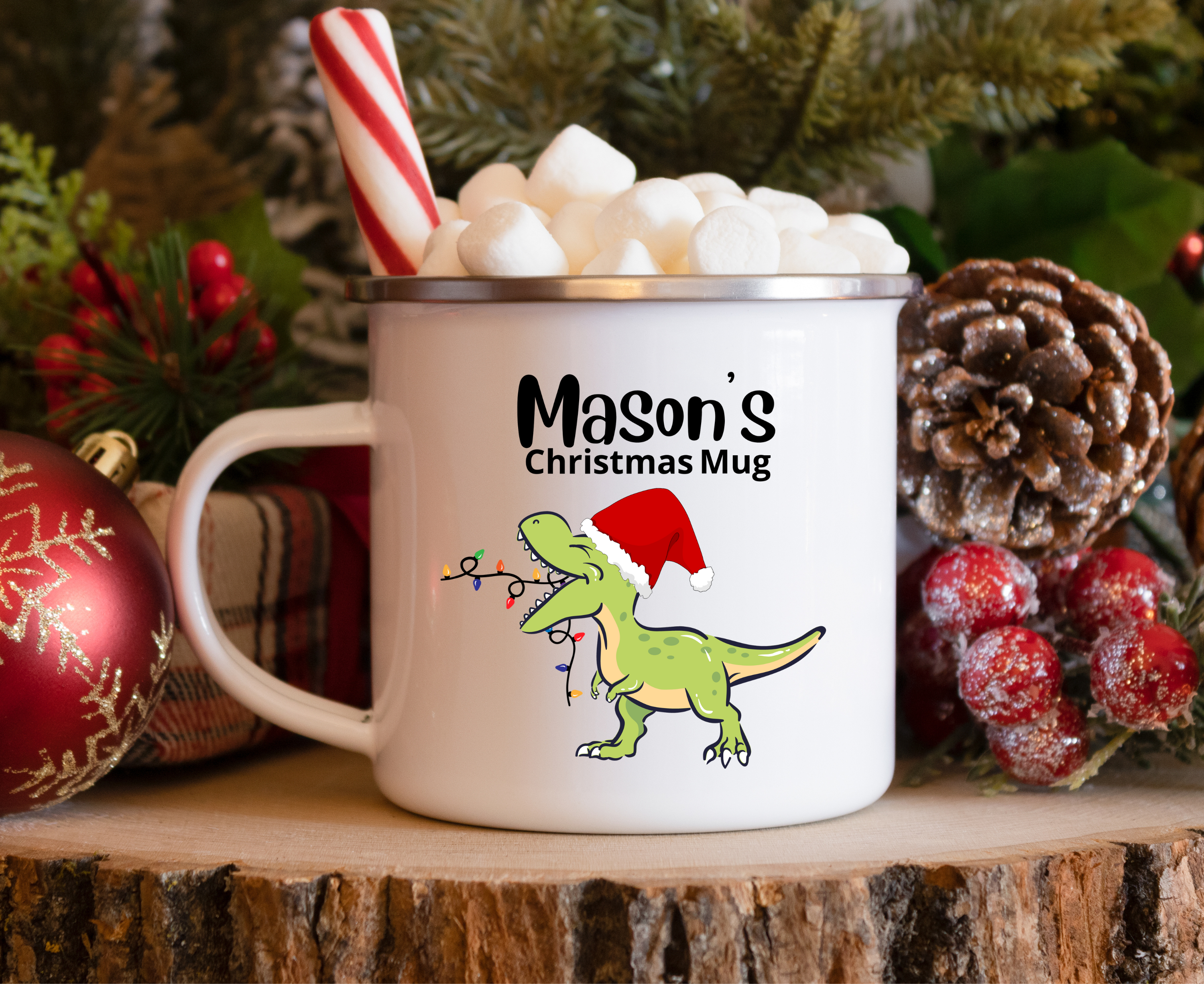 Personalized Outer Space Dinosaurs Mug Gift for Kids Kids Mugs