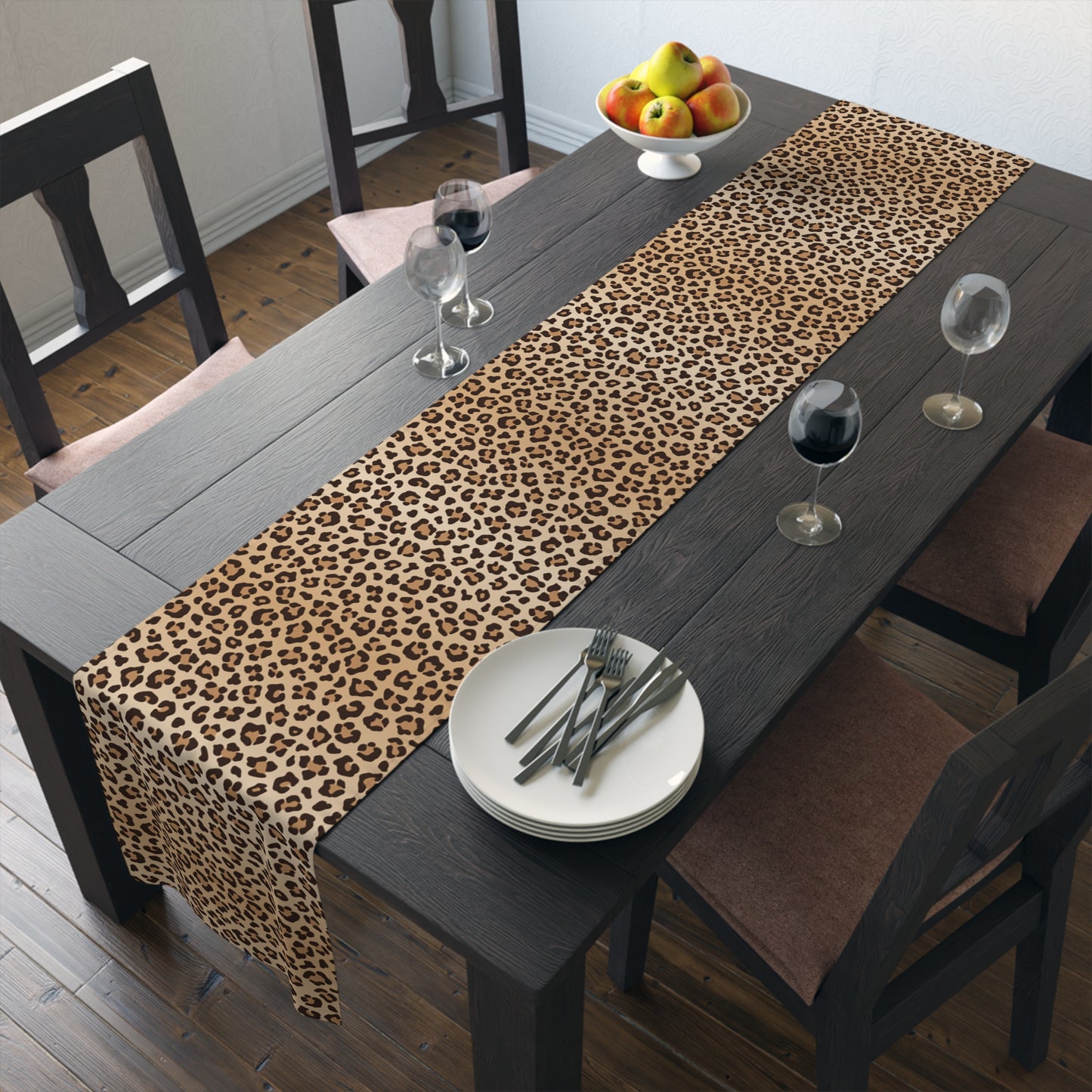 Leopard Print Table Runner / Leopard Print Decor