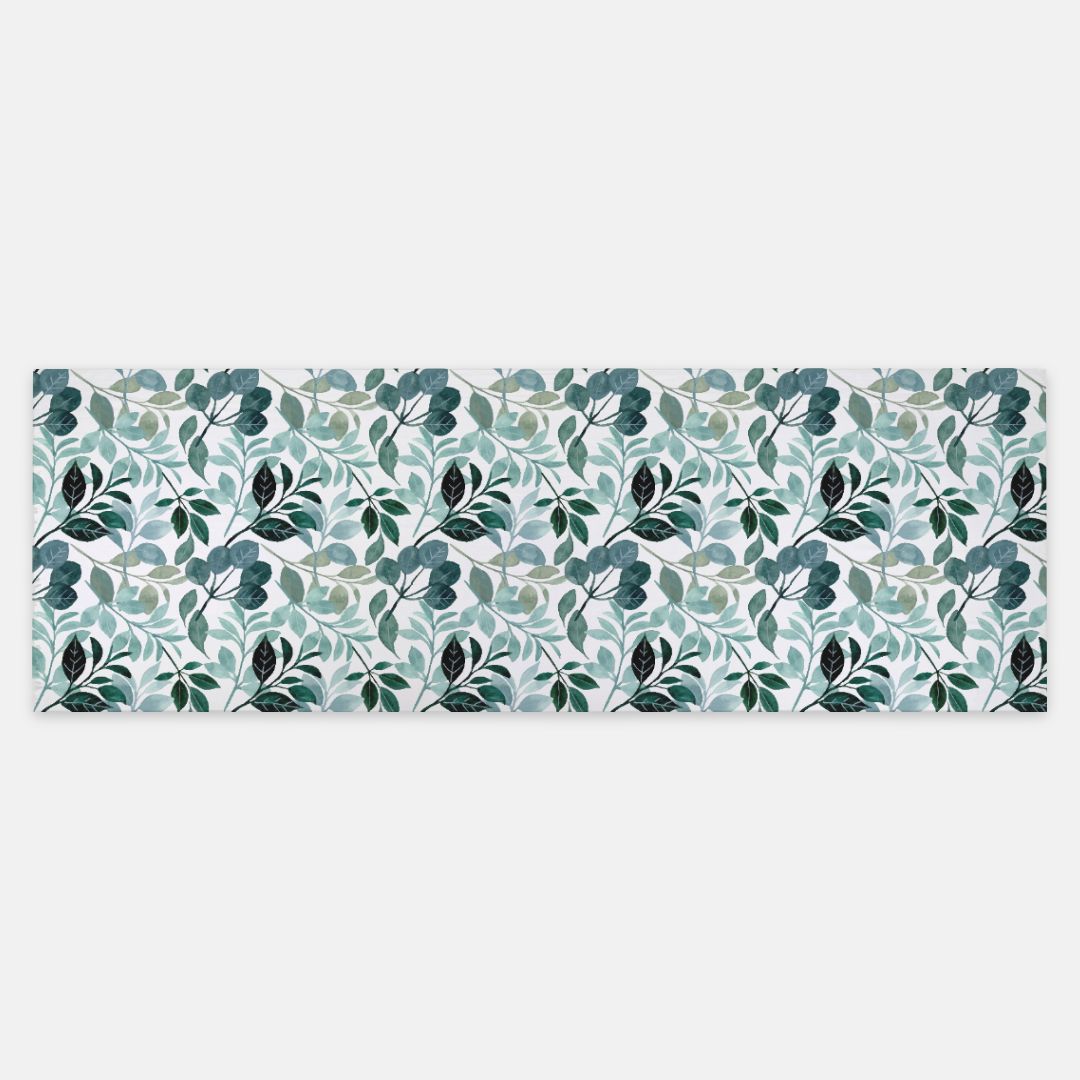 Teal Leaf Pashmina Scarf
