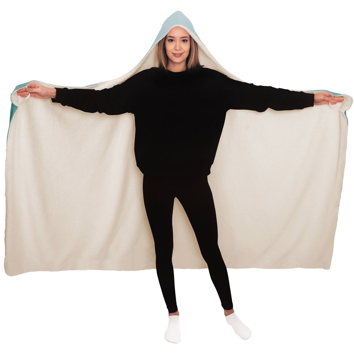 Personalized Hooded Blanket / Green Fade Blanket