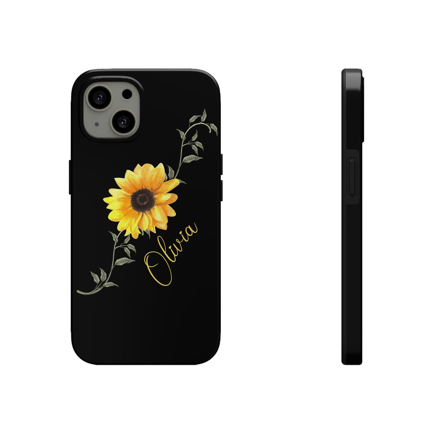 Sunflower IPhone Case / Personalized Girl's Phone Case