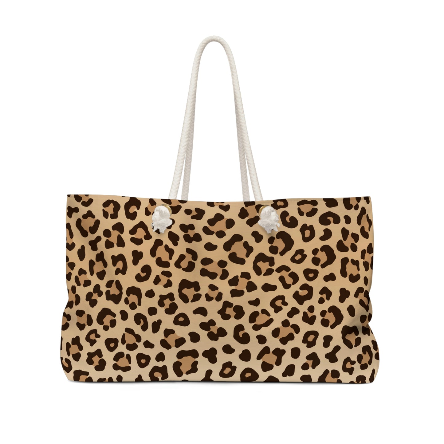 Leopard Print Weekender Bag / Leopard Print Travel Bag / Overnight Bag / Women's Travel Bag