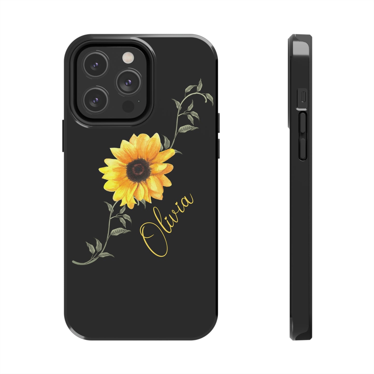 Sunflower IPhone Case / Personalized Girl's Phone Case