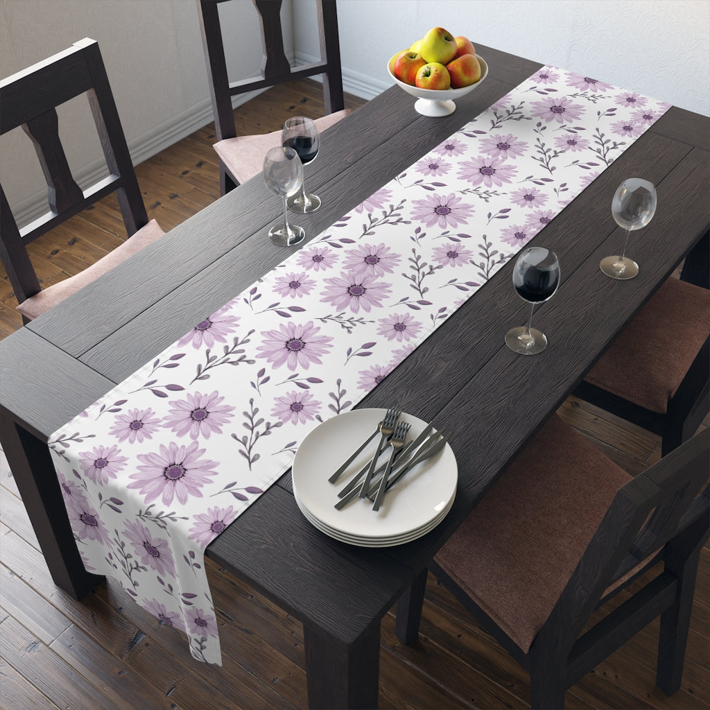 Daisy Table Runner / Purple Daisy Decor
