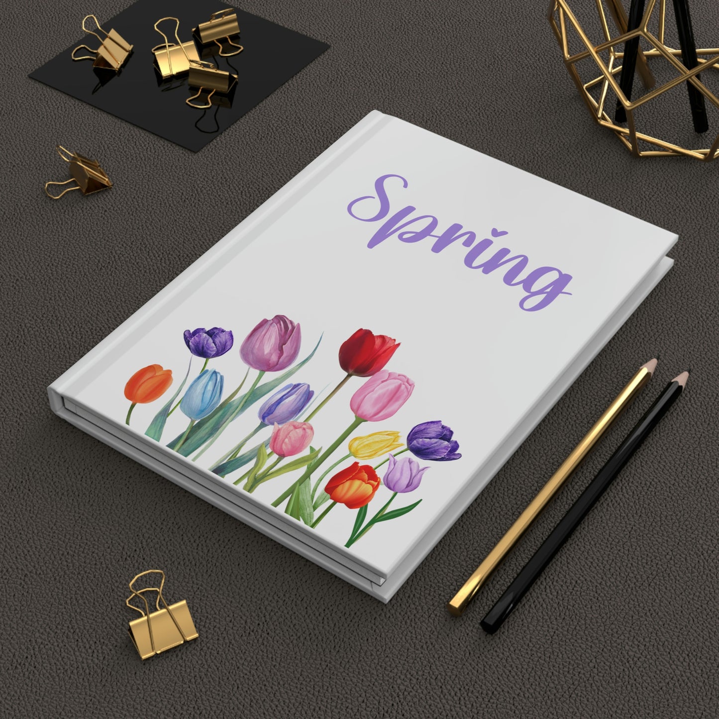 Spring Tulip Hard Covered Journal
