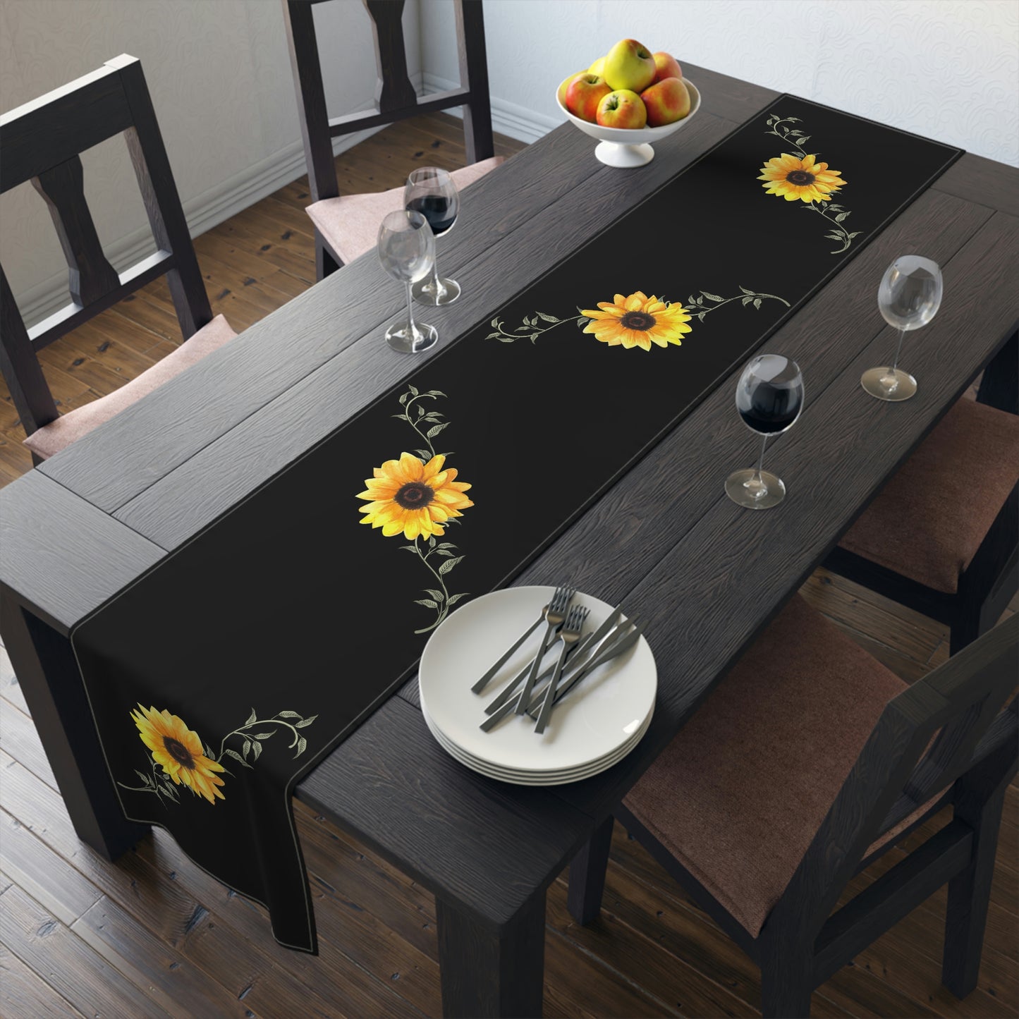 Sunflower Table Runner / Summer Table Runner / Floral Table Decor